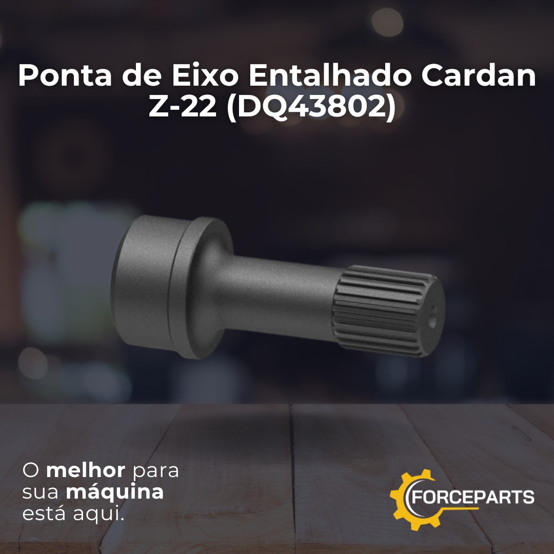 Ponta de Eixo Entalhado Cardan Z-22 DQ43802