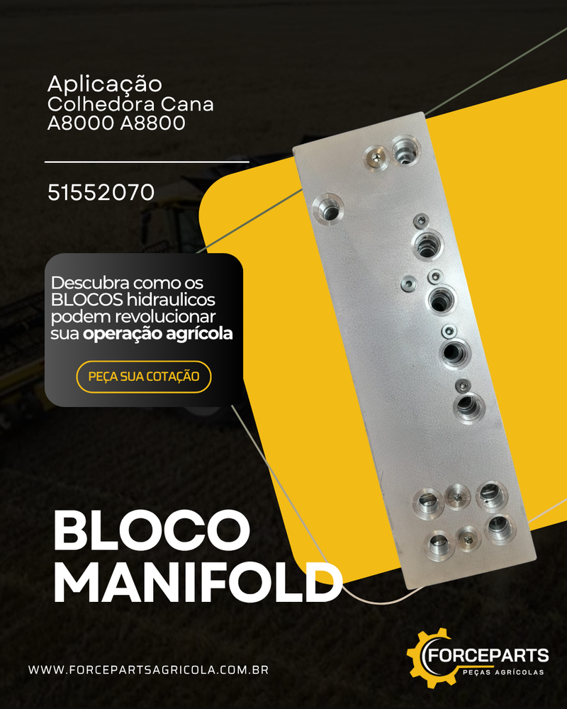 51552070 BLOCO MANIFOLD HIDRAULICO REV. E