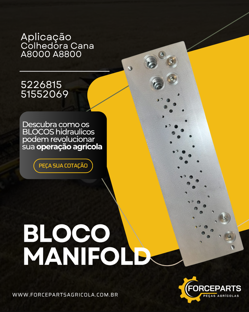 5226815 / 51552069 BLOCO MANIFOLD HIDRAULICO REV. E