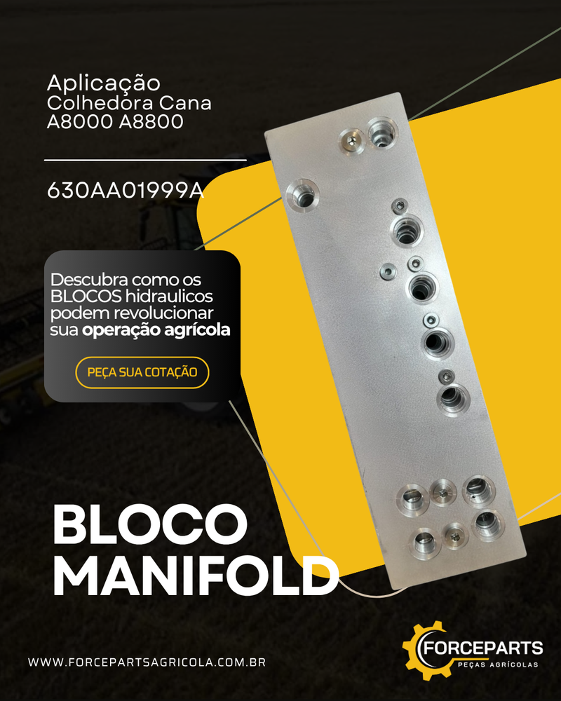 630AA01999A BLOCO MANIFOLD HIDRAULICO REV. E