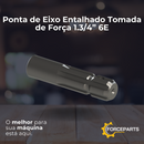 Ponta de Eixo Entalhado Tomada de Força 1.3/4” 6E