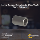 Luva Acopl.  Entalhada 1.1/4” 14D 30°  x 55 mm