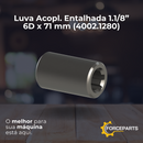 Luva Acopl. Entalhada 1.1/8” 6D x 71 mm 4002.1280