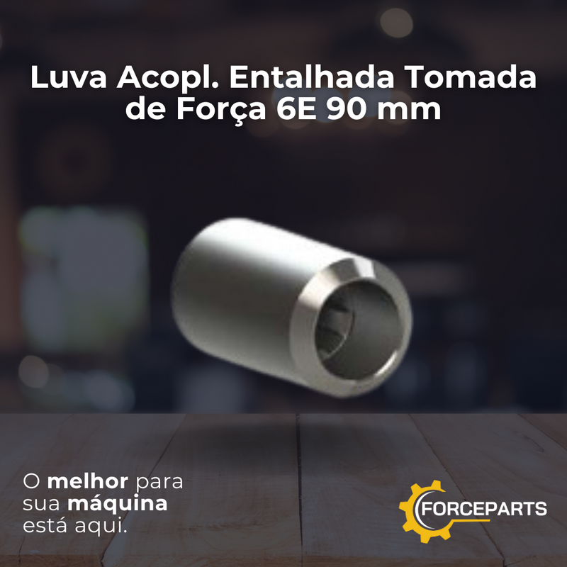 Luva Acopl. Entalhada Tomada de Força 6E 90 mm