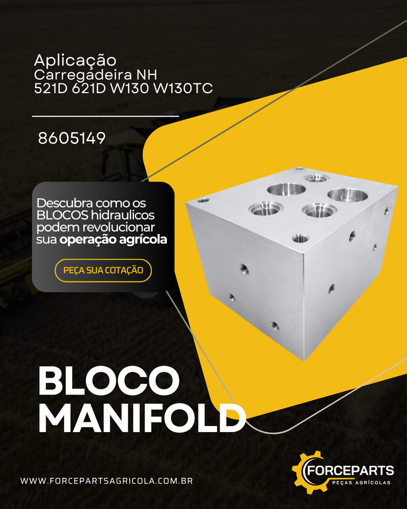 8605149 BLOCO MANIFOLD HIDRAULICO