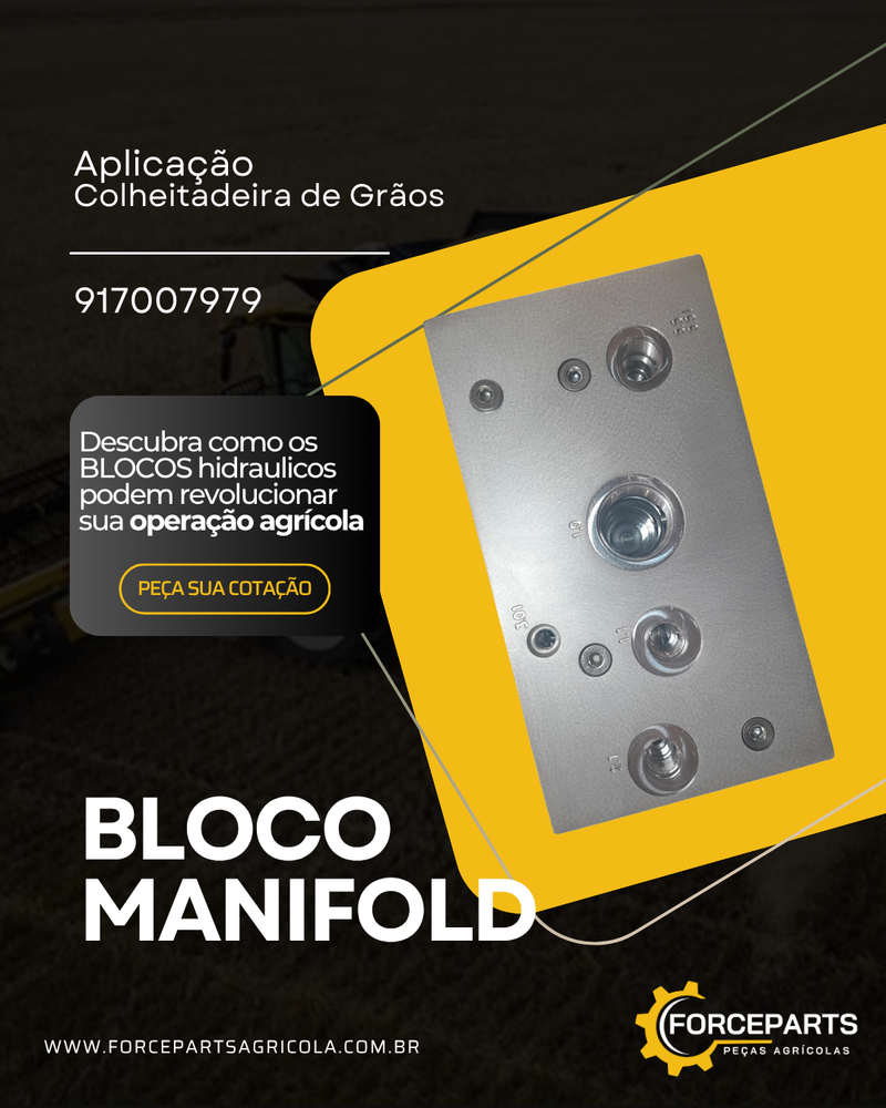 917007979 / R901289087 / 104071583 BLOCO MANIFOLD HIDRÁULICO