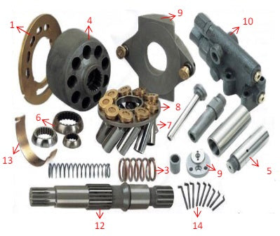 Item 9 - INCLINADOR - A10VS016 / A10VS018 / A10VS028 / A10VS045 / A10VS052 / A10VS063 / A10VS071 / A10VS085 / A10VS100 / A10VS140
