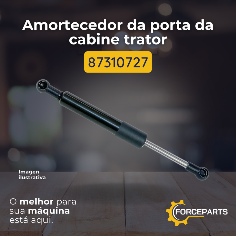 87310727 AMORTECEDOR DA PORTA DA CABINE TRATOR