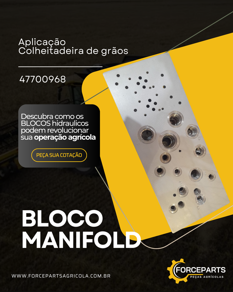 47700968 BLOCO MANIFOLD HIDRAULICO