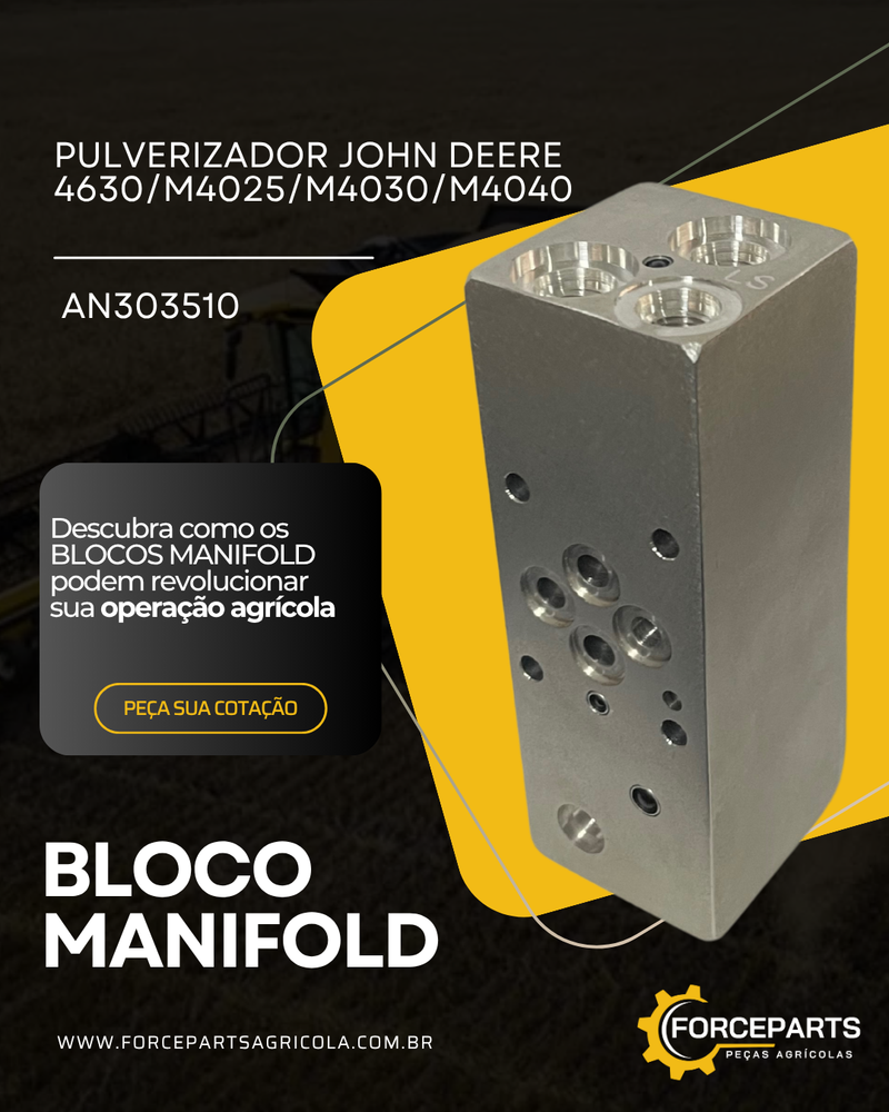 BLOCO MANIFOLD HIDRÁULICO AN303510