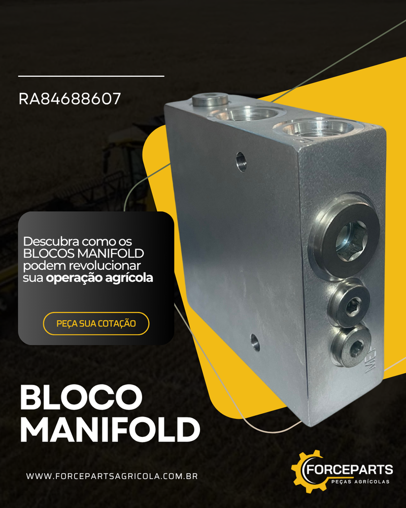 BLOCO MANIFOLD HIDRÁULICO RA84688607