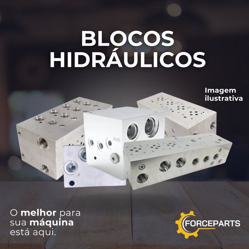 BLOCO HIDRÁULICO AXE18525 16040152 02585503 AXE62074 AXE27413 HXE42668