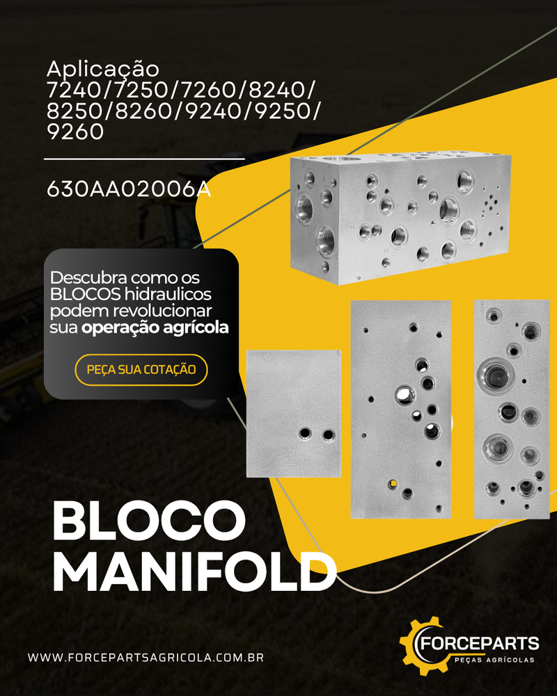 630AA02006A BLOCO MANIFOLD HIDRAULICO