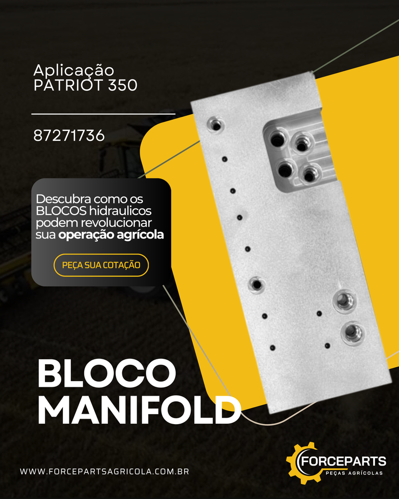 87271736 BLOCO MANIFOLD HIDRÁULICO