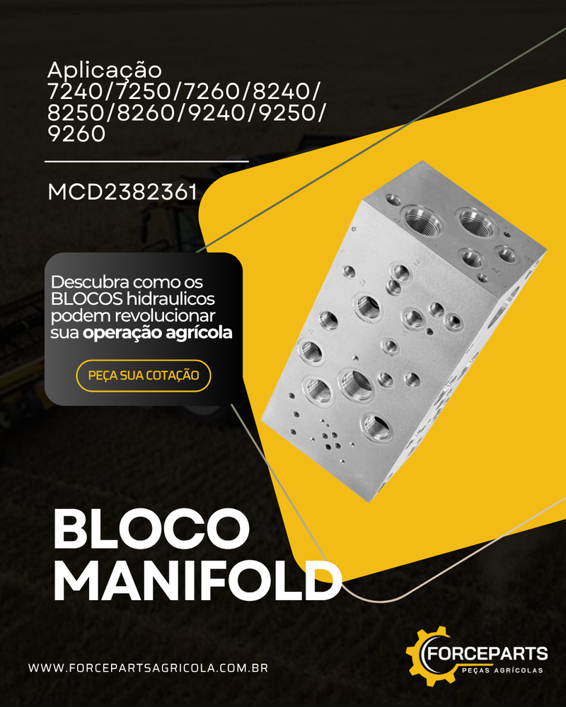 MCD2382361 BLOCO MANIFOLD HIDRAULICO