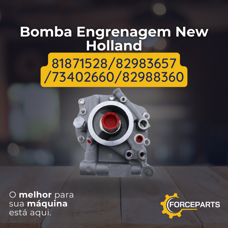 BOMBA ENGRENAGEM NEW HOLLAND 81871528 - 82983657 - 73402660 - 82988360