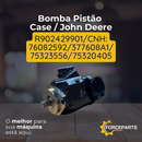 Bomba Pistão  Case  John Deere R902429901 CNH 76082592  377608A1  75323556  75320405