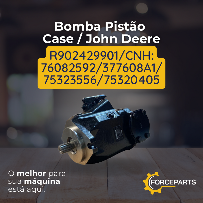 Bomba Pistão  Case  John Deere R902429901 CNH  76082592 377608A1 75323556 75320405