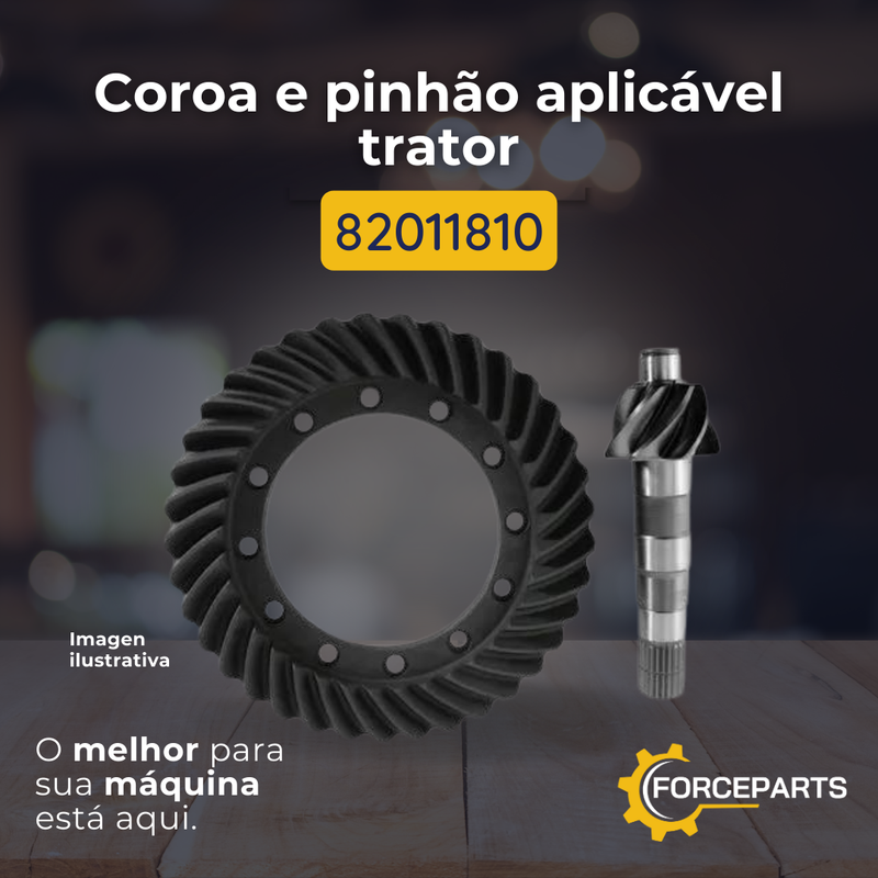 82011810 COROA E PINHÃO APLICAVEL TRATOR