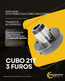 196482C3 CUBO 21T 3 FUROS ALONGADO