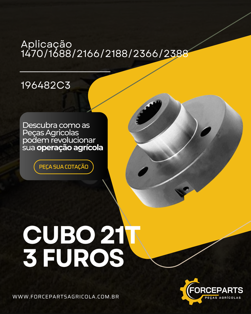 196482C3 CUBO 21T 3 FUROS
