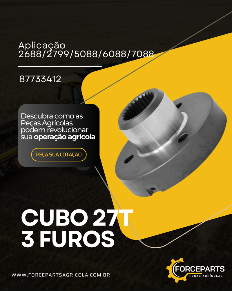 87733412 CUBO 27T 3 FUROS