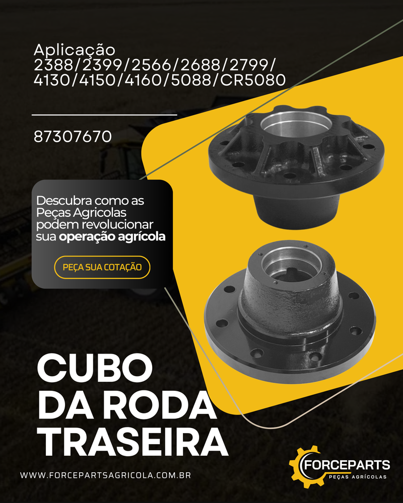 87307670 CUBO DA RODA TRASEIRA