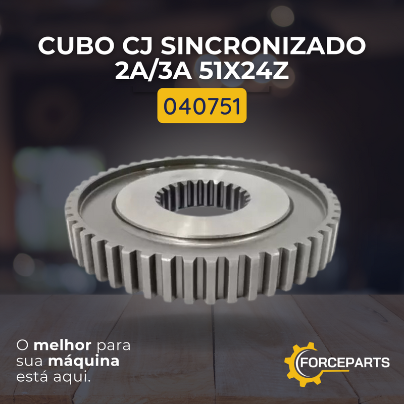 Cubo conjunto sincronizado 2A/3A 51x24z 040751