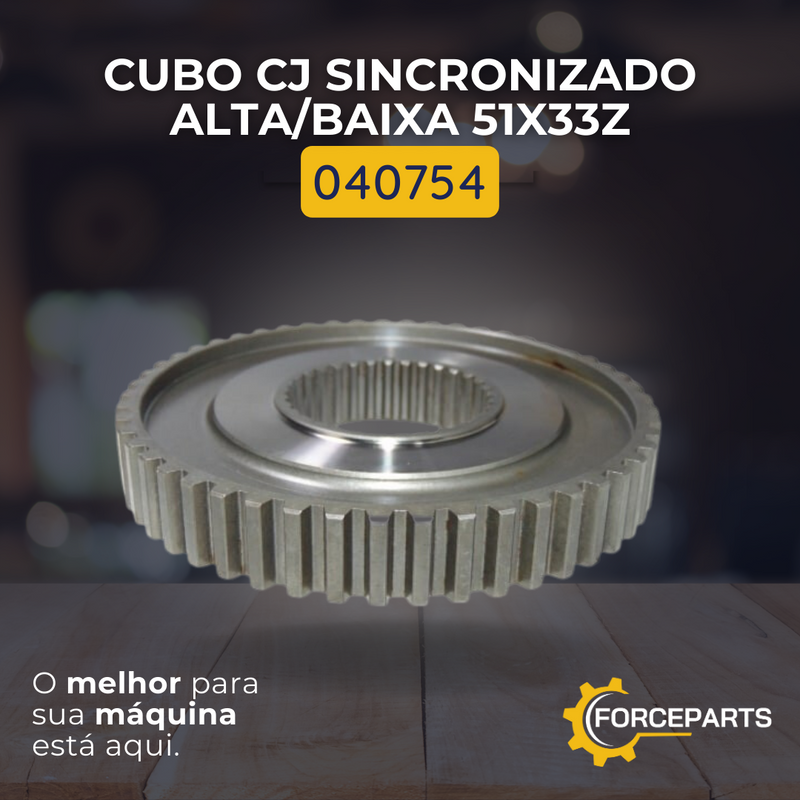 Cubo conjunto sincronizado alta/baixa 51x33z 040754