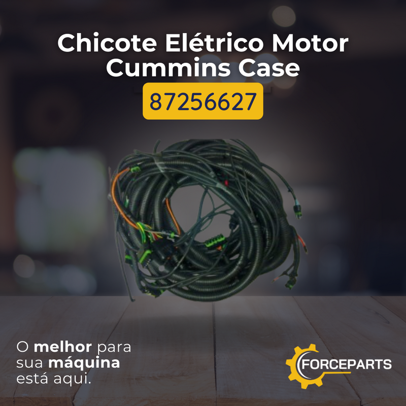 Chicote Elétrico Motor Cummins Case 87256627