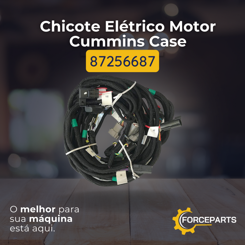 Chicote Elétrico Motor Cummins Case 87256687
