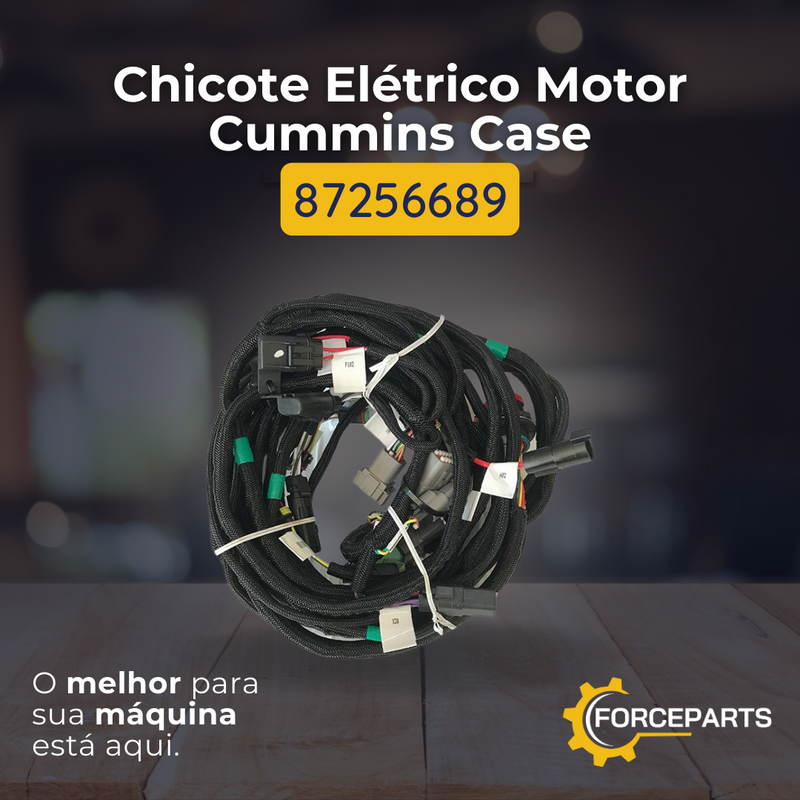 Chicote Elétrico Motor Cummins Case 87256689