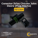 Conector 3Vias Chicote John Deere (Plug Macho) RE12364