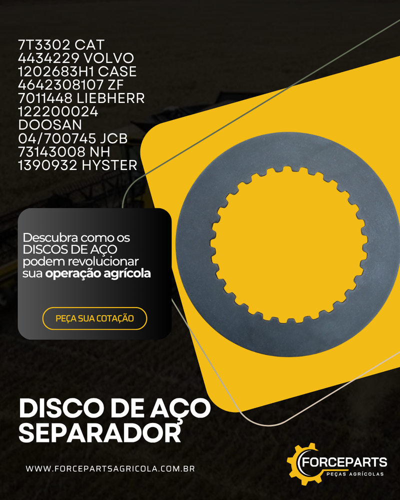 DISCO CAT 7T3302 / 4434229 / 1202683H1 / 4642308107 / 7011448 / 122200024 / 04/700745 / 73143008 / 1390932