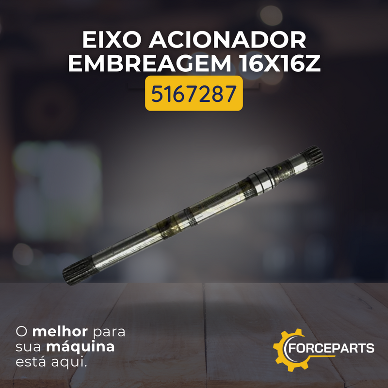 Eixo acionador embreagem 16x16z 5167287