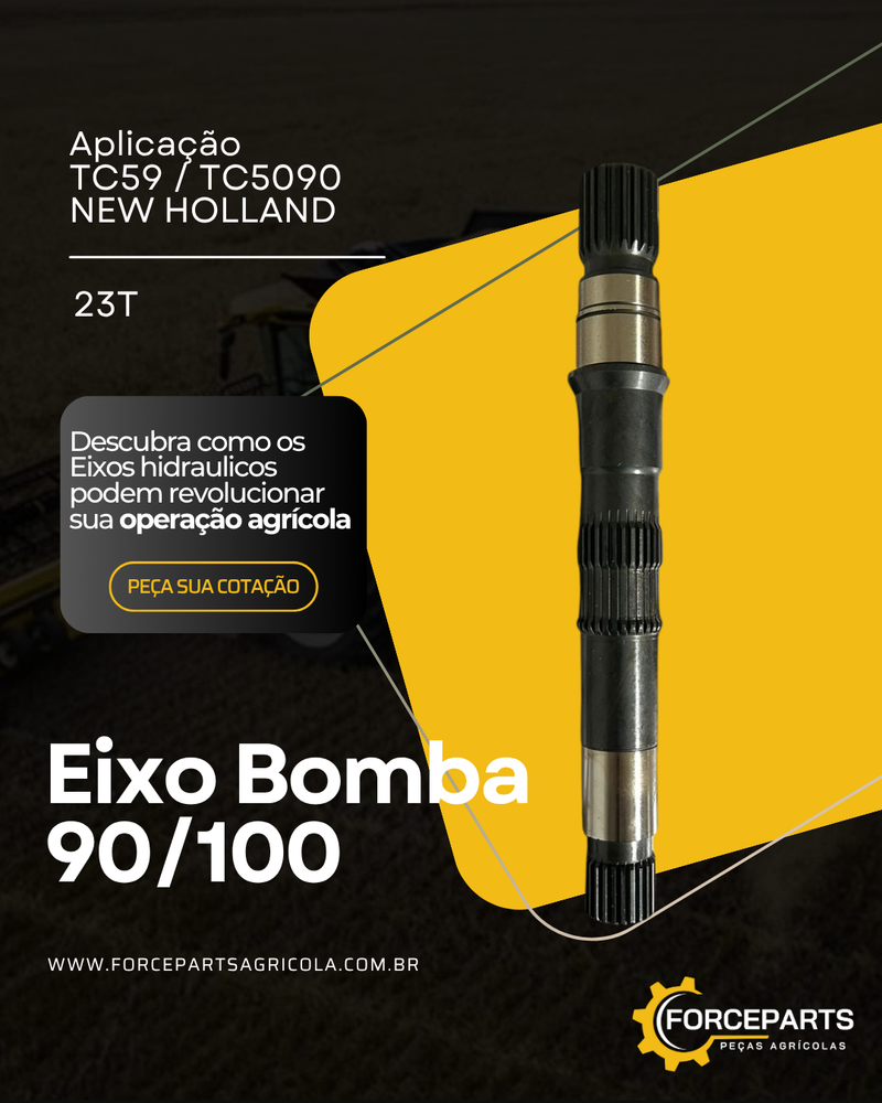 84031759 / 341958 / 8200169 EIXO BOMBA SAUER 90/100 23D