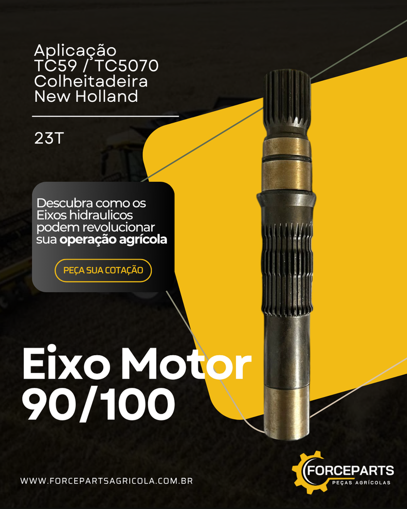 9813011 / 8200591 / 11044408 EIXO MOTOR SAUER 90/100 23D