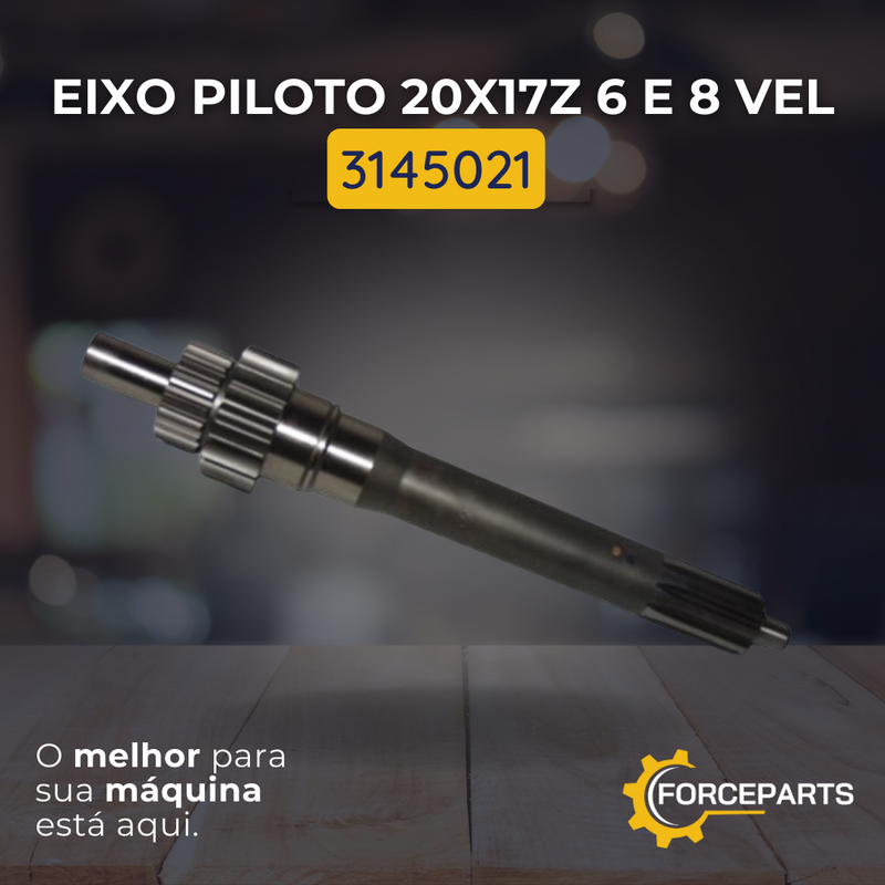 Eixo piloto 20x17z 6 e 8 vel 3145021