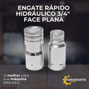 Engate rápido Face plana 3/4"