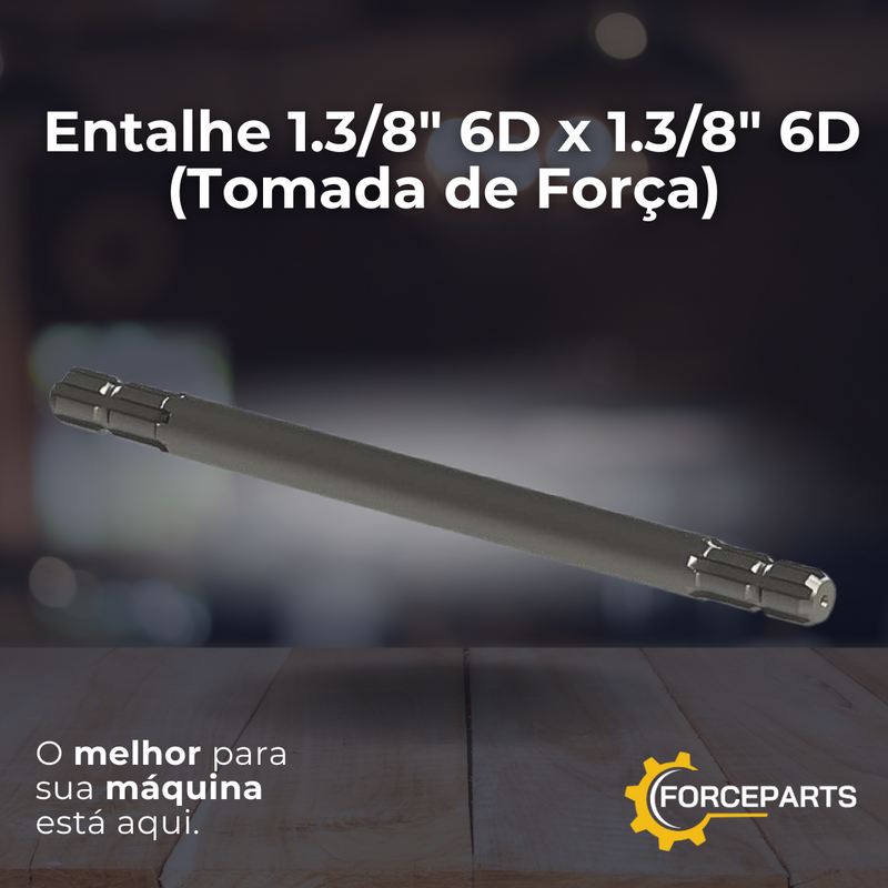 Entalhe 1.3/8" 6D x 1.3/8" 6D (Tomada de Força)  0511011543