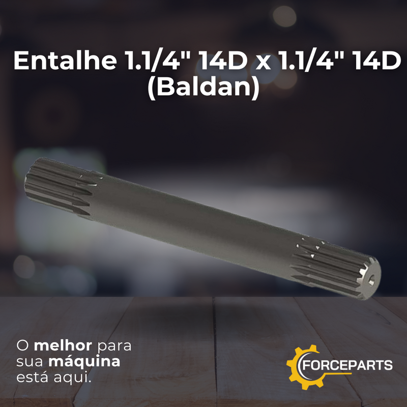 Entalhe 1.1/4" 14D x 1.1/4" 14D (Baldan)  6020090613-9