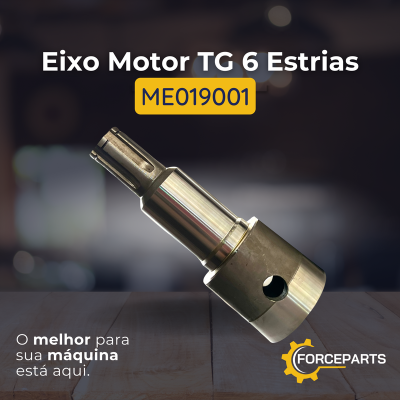 Eixo Motor TG 6 estrias ME019001