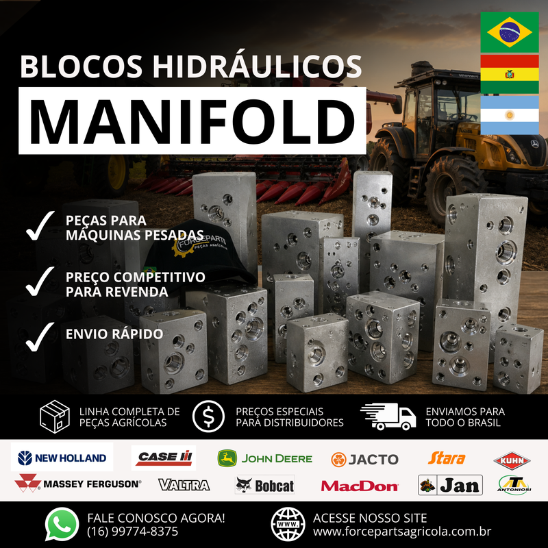 84176387 BLOCO MANIFOLD HIDRAULICO