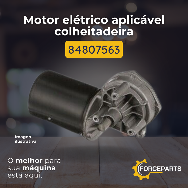 84807563 Motor elétrico aplicável colheitadeira