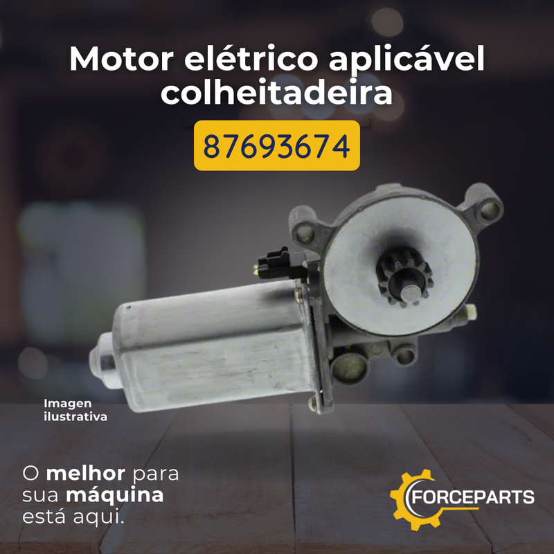 87693674 Motor elétrico aplicável colheitadeira