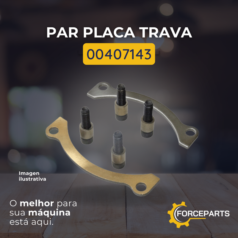 PAR PLACA TRAVA 00407143