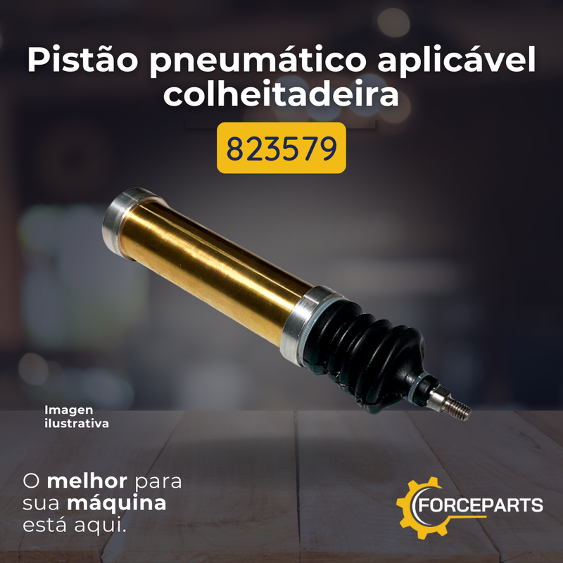 823579 PISTÃO PNEUMATICO APLICAVEL COLHEITADEIRA