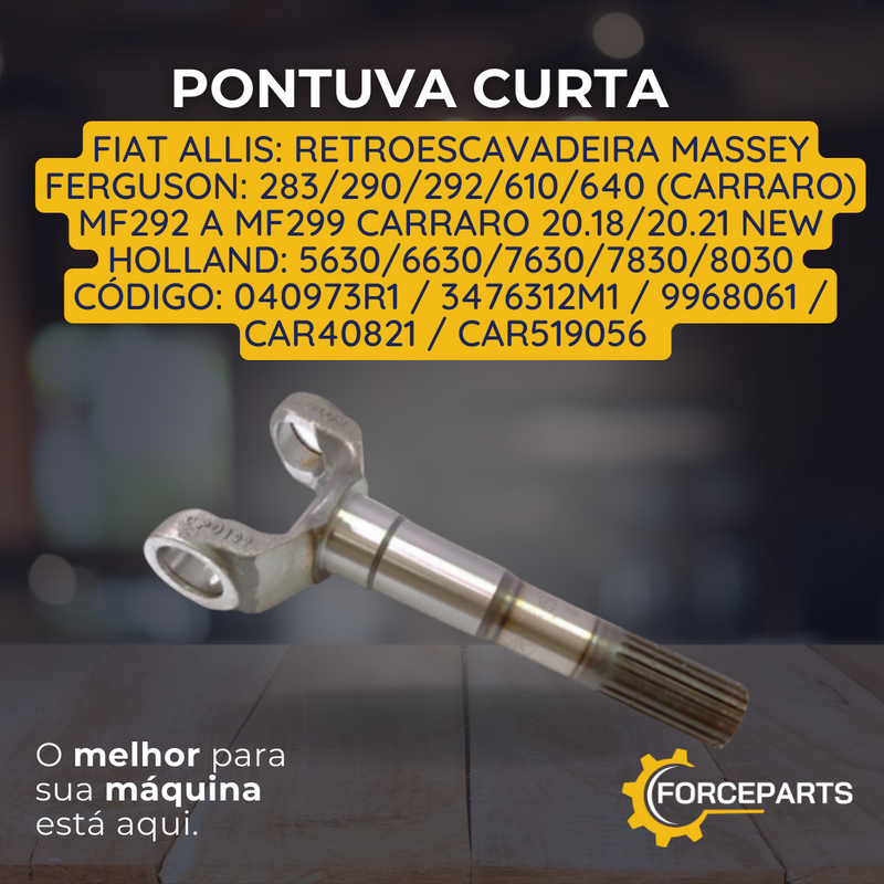 PONTUVA CURTA 040973R1 3476312M1 9968061 CAR40821 CAR519056