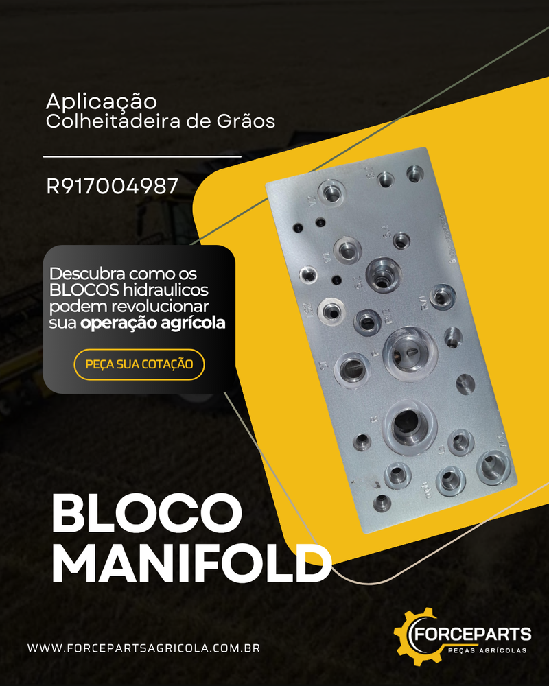 R917004987 BLOCO MANIFOLD HIDRÁULICO