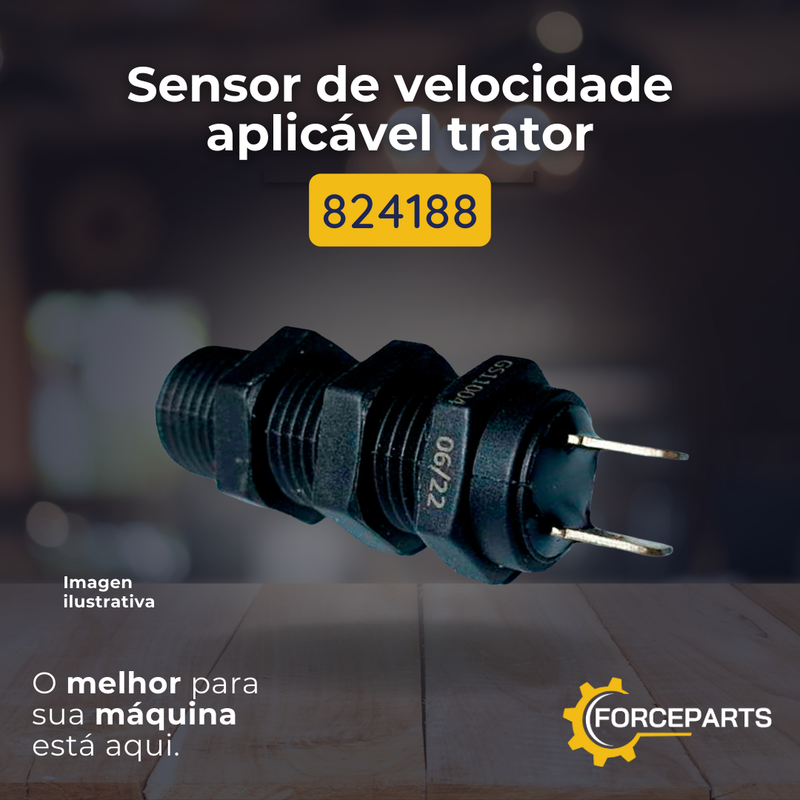 824188 SENSOR DE VELOCIDADE APLICAVEL TRATOR
